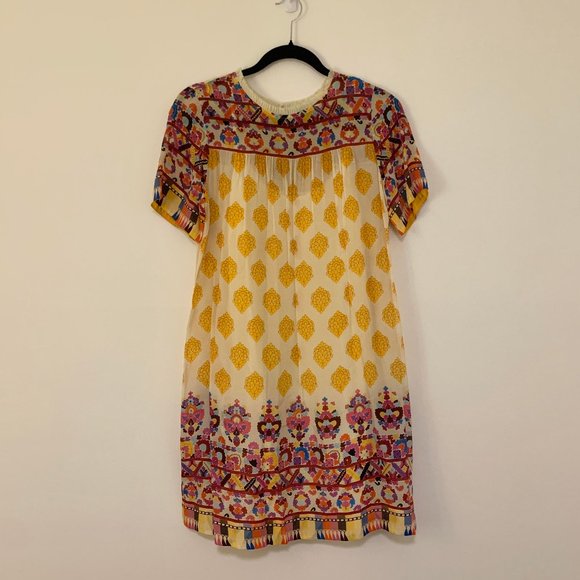 Anthropologie Tanvi Kedia Floral Tunic Dress - Picture 3 of 5